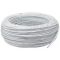 Kabel mieszkaniowy OMY / H03VV-F 2x1,5mm2 biały 300/500V giętki linka Mercor