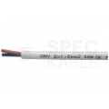 Kabel mieszkaniowy OMY / H03VV-F 2x1,5mm2 biały 300/500V giętki linka Mercor