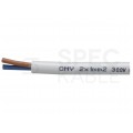 Kabel mieszkaniowy OMY / H03VV-F 2x1mm2 biały 300/500V giętki linka Mercor