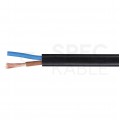 Kabel mieszkaniowy OMY / H03VV-F 2x1mm2 czarny 300/300V giętki linka Mercor