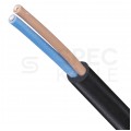 Kabel mieszkaniowy OMY / H03VV-F 2x1mm2 czarny 300/300V giętki linka Mercor