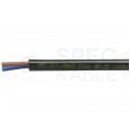 Kabel mieszkaniowy OMY / H03VV-F 2x1mm2 czarny 300/500V giętki linka Mercor