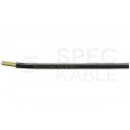 Kabel mieszkaniowy OMY / H03VV-F 3x0,5mm2 czarny 300/500V giętki linka Mercor