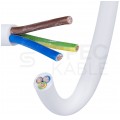 Kabel mieszkaniowy OMY / H03VV-F 3x0,75mm2 biały 300/300V giętki linka Elektrokabel