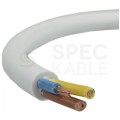 Kabel mieszkaniowy OMY / H03VV-F 3x0,75mm2 biały 300/500V giętki linka Mercor