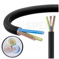 Kabel mieszkaniowy OMY / H03VV-F 3x0,75mm2 czarny 300/300V giętki linka Elektrokabel