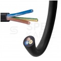 Kabel mieszkaniowy OMY / H03VV-F 3x0,75mm2 czarny 300/300V giętki linka Mercor
