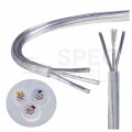 Kabel mieszkaniowy OMY / H03VV-F 3x0,75mm2 transparentny 300/300V giętki linka Alkri