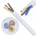 Kabel mieszkaniowy OMY / H03VV-F 3x1,5mm2 biały 300/300V giętki linka Mercor