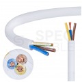 Kabel mieszkaniowy OMY / H03VV-F 3x1,5mm2 biały 300/300V giętki linka Mercor