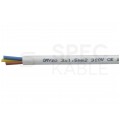 Kabel mieszkaniowy OMY / H03VV-F 3x1,5mm2 biały 300/500V giętki linka Mercor