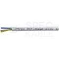 Kabel mieszkaniowy OMY / H03VV-F 3x1mm2 biały 300/500V giętki linka Mercor