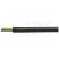 Kabel mieszkaniowy OMY / H03VV-F 3x1mm2 czarny 300/500V giętki linka Mercor