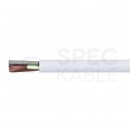 Kabel mieszkaniowy OMY / H03VV-F 4x0,5mm2 biały 300/300V giętki linka Elektrokabel