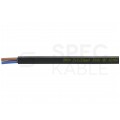 Kabel mieszkaniowy płaski OMYp / H03VVH2-F 2x0,5mm2 czarny 300/300V giętki linka Mercor