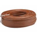 Kabel mieszkaniowy płaski OMYp / H03VVH2-F 2x0,75mm2 brązowy 300/300V giętki linka Mercor