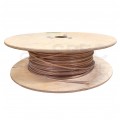 Kabel mieszkaniowy płaski OMYp / H03VVH2-F 2x0,75mm2 transparentny 300/300V giętki linka Mercor