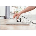 Kabel mieszkaniowy płaski OMYp / H03VVH2-F 2x1mm2 biały 300/300V giętki linka Mercor