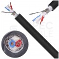 Kabel mikrofonowy MY204SW 2x0,22mm2 Cu zbalansowany czarny Klotz