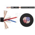 Kabel mikrofonowy MY206SW 2x0,22mm2 Cu zbalansowany czarny Klotz