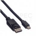 Kabel mini DisplayPort 1.1 / DisplayPort 2K@60 (wtyk / wtyk) 3m