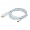 Kabel mini Displayport 1.2 / HDMI 4K@30 (wtyk / wtyk) biały 3m