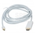 Kabel mini Displayport 1.2 / HDMI 4K@30 (wtyk / wtyk) biały 3m