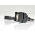 Kabel OTG Adapter USB 2.0 A / micro-B (gniazdo / wtyk) 10-20cm