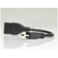 Kabel OTG Adapter USB 2.0 A / micro-B (gniazdo / wtyk) 10-20cm