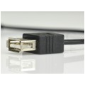 Kabel OTG Adapter USB 2.0 A / mini Jack 3,5mm 4-polowy (gniazdo / wtyk) 20cm