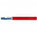 Kabel przeciwpożarowy parowany YnTKSYekw 1x2x1,0mm czerwony 150V ekranowany drut Bitner