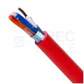 Kabel przeciwpożarowy parowany YnTKSYekw 2x2x0,8mm czerwony 150V ekranowany drut Bitner