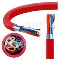 Kabel przeciwpożarowy parowany YnTKSYekw 2x2x0,8mm czerwony 150V ekranowany drut Bitner