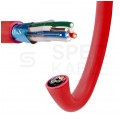 Kabel przeciwpożarowy parowany YnTKSYekw 3x2x0,8mm czerwony 150V ekranowany drut Bitner