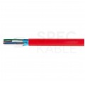 Kabel przeciwpożarowy parowany YnTKSYekw 3x2x0,8mm czerwony 150V ekranowany drut Bitner