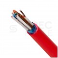 Kabel przeciwpożarowy parowany YnTKSYekw 4x2x0,8mm czerwony 150V ekranowany drut Bitner