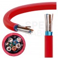 Kabel przeciwpożarowy parowany YnTKSYekw 4x2x0,8mm czerwony 150V ekranowany drut Bitner
