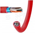 Kabel przeciwpożarowy parowany YnTKSYekw 5x2x0,8mm czerwony 150V ekranowany drut Bitner