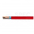 Kabel przeciwpożarowy parowany YnTKSYekw 5x2x0,8mm czerwony 150V ekranowany drut Bitner