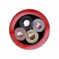 Kabel przeciwpożarowy silikonowy HDGs 4x1,5mm2 FE180 PH120 E90 czerwony 300/500V bezhalogenowy B2ca drut Bitner