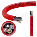 Kabel przeciwpożarowy silikonowy HDGs 4x1,5mm2 FE180 PH120 E90 czerwony 300/500V bezhalogenowy B2ca drut Bitner
