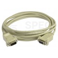 Kabel przedłużacz szeregowy RS-232 (D-Sub 9-pin) bez przeplotu (wtyk / gniazdo) 5m