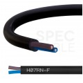 Kabel przemysłowy gumowy OnPD / H07RN-F 2x1mm2 czarny 450/750V zewnętrzny olejoodporny linka Elektrokabel