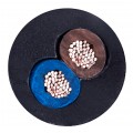 Kabel przemysłowy gumowy OnPD / H07RN-F 2x2,5mm2 czarny 450/750V zewnętrzny olejoodporny linka Elektrokabel