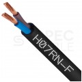 Kabel przemysłowy gumowy OnPD / H07RN-F 2x2,5mm2 czarny 450/750V zewnętrzny olejoodporny linka Elektrokabel