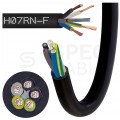 Kabel przemysłowy gumowy OnPD / H07RN-F 5x2,5mm2 czarny 450/750V zewnętrzny olejoodporny linka Elektrokabel