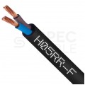 Kabel przemysłowy gumowy OW / H05RR-F 2x0,75mm2 czarny 300/500V zewnętrzny linka Elektrokabel