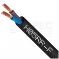 Kabel przemysłowy gumowy OW / H05RR-F 2x2,5mm2 czarny 300/500V zewnętrzny linka Elektrokabel