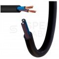 Kabel przemysłowy gumowy OW / H05RR-F 2x2,5mm2 czarny 300/500V zewnętrzny linka Elektrokabel