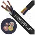 Kabel przemysłowy gumowy OW / H05RR-F 4x2,5mm2 czarny 300/500V zewnętrzny linka Elektrokabel